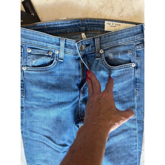 Rag & Bone NWT CATE Mid rise ankle skinny 25 NWT raw hem - Picture 4 of 9